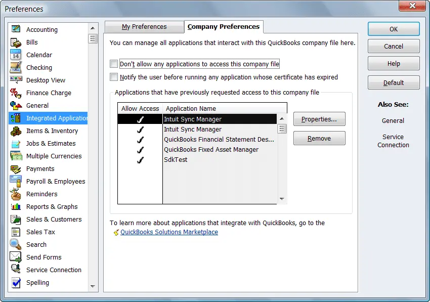 QuickBooks Error QBWC1039