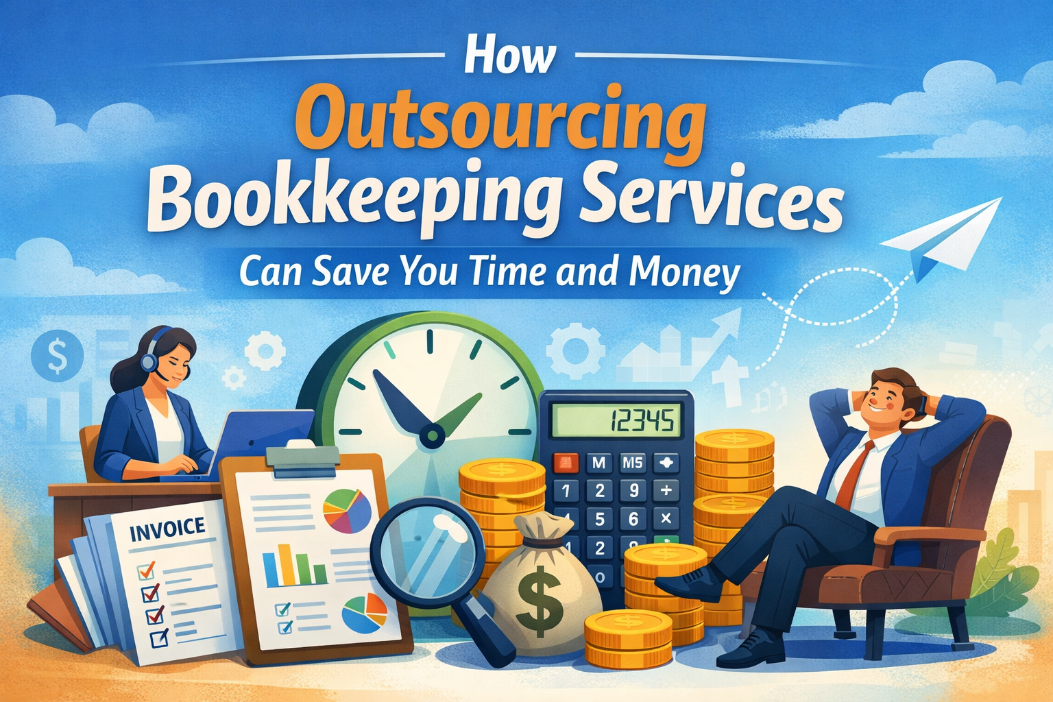 How Outsourcing Bookkeeping Services Can Save You Time and Money